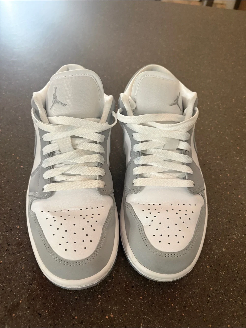 Nike Women’s Air Jordan Low-Top Sneakers in White and Light Gray size 7.5